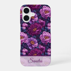 Coque iPhone 16 Cadeaux Personnalisés de Maman Unique Pivoine