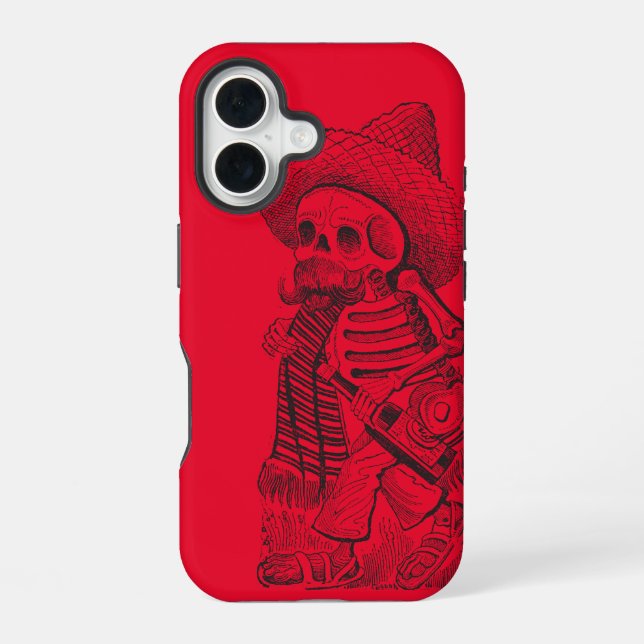 Coque iPhone 16 Calavera Rouge (Verso)