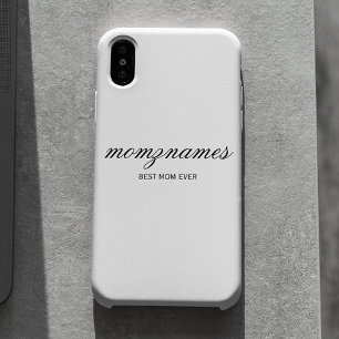 Coque iPhone 16 Calligraphie personnalisée du nom pour la meilleur