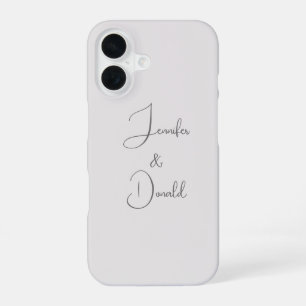 Coque iPhone 16 Calligraphie tendance script classique personnel s