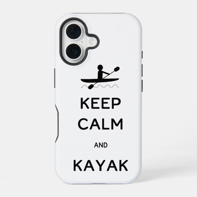 Coque iPhone 16 Calme et Kayak (Verso)
