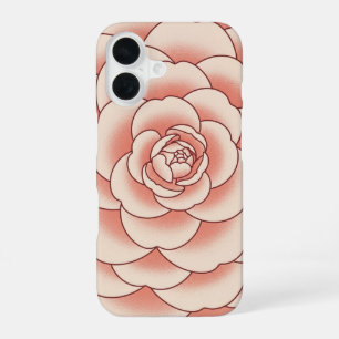 Coque iPhone 16 Camélia stylisé vintage