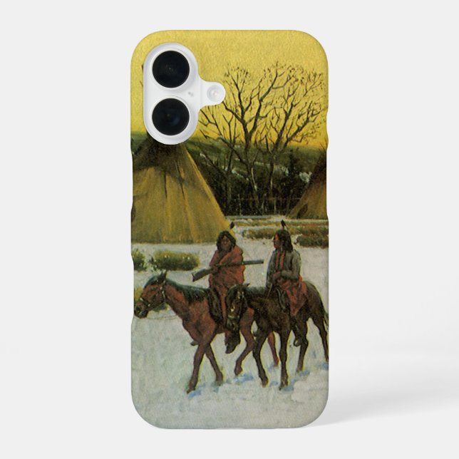 Coque iPhone 16 Camp Sioux à Wounded Knee par John Hauser (Verso)