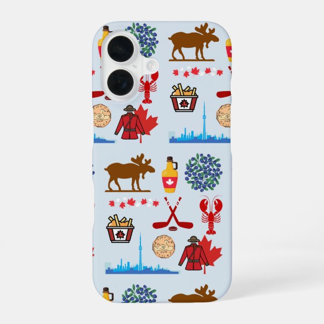 Coque iPhone 16 Canada Amusant (Verso)