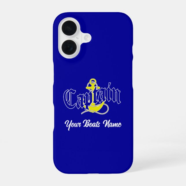 Coque iPhone 16 Capitaine de bateau  (Verso)