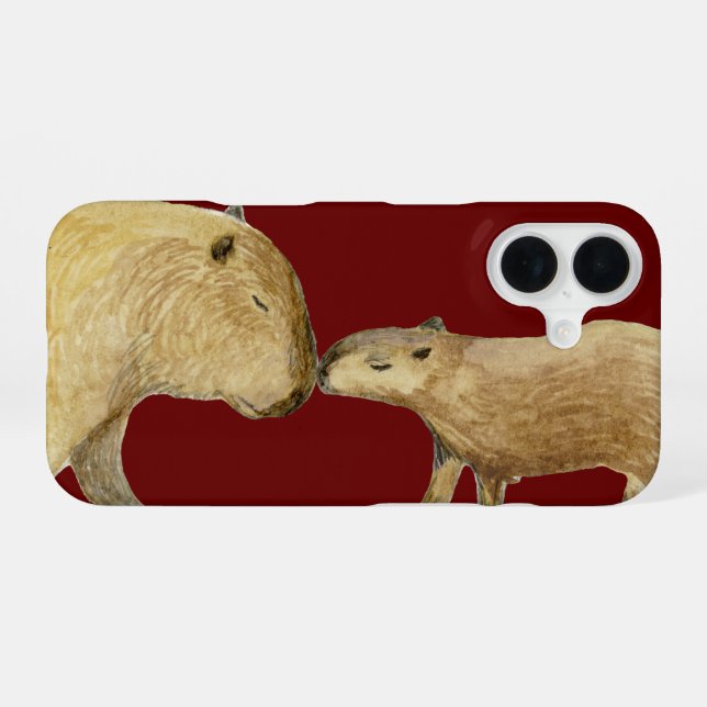 Coque iPhone 16 Capybara (Verso Horizontal)