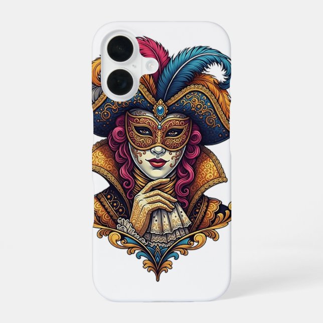 Coque iPhone 16 Carnaval de Venise (Verso)