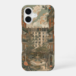 Coque iPhone 16 Carré de jardin parisien