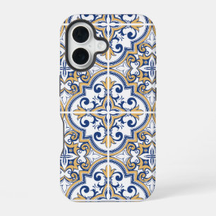 Coque iPhone 16 Carreaux portugais 1