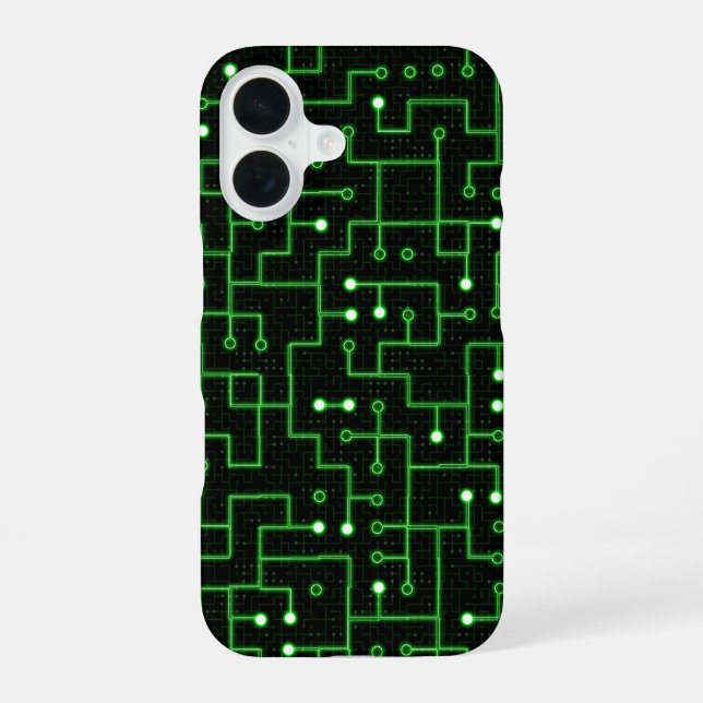 Coque iPhone 16 Carte réseau - (Verso)