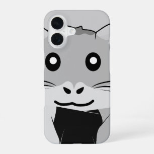 Coque iPhone 16 Cartoon Hamster Écharpe Joie