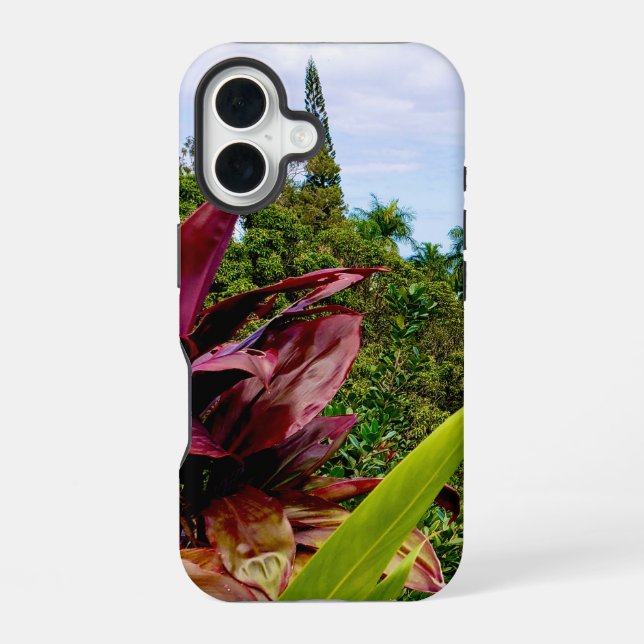 Coque iPhone 16 Cas téléphonique à thème hawaïen (Verso)