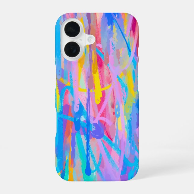Coque iPhone 16 Cascade vibrante (Verso)
