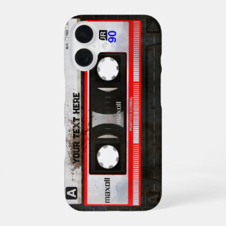 Coque iPhone 16 Cassette Audio Compact Rétro | Meilleurs Cadeaux D