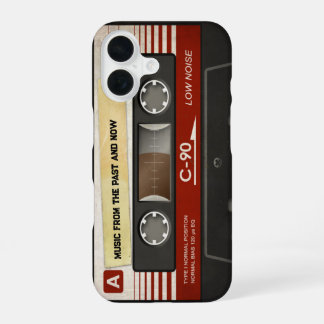 Coque iPhone 16 Cassette Audio Compact Rétro | Meilleurs Cadeaux D