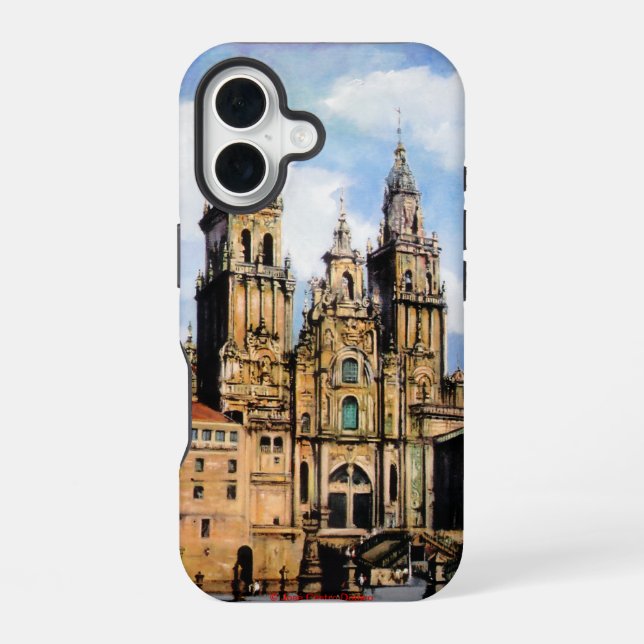 Coque iPhone 16 Catedral de Santiago de Compostela (Verso)