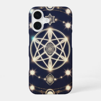 Coque iPhone 16 Celestial Moon Cycle Mandala – Sacred Geometry