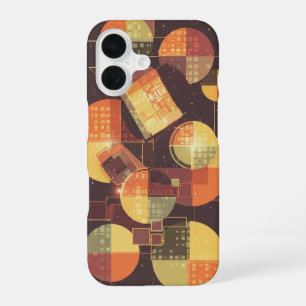 Coque iPhone 16 Cercles et Carrés d'Arcade