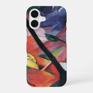 Coque iPhone 16 Cerf dans la forêt II par Franz Marc; Reh im Walde