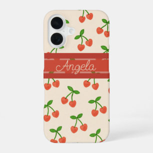 Coque iPhone 16 Cerises amoureuses
