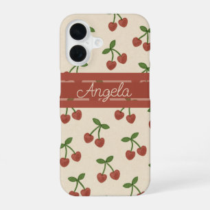 Coque iPhone 16 Cerises Chéries