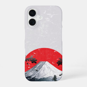 Coque iPhone 16 Cerisiers en Fleurs Mont Fuji Japon