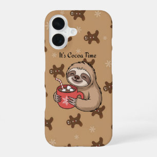 Coque iPhone 16 C'est l'heure du cacao Étui de téléphone mignon