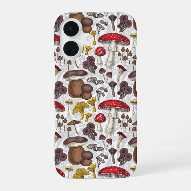 Coque iPhone 16 Champignons sauvages (Verso)