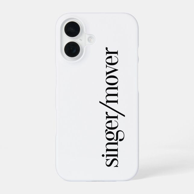 Coque iPhone 16 Chanteur/Danseur (Verso)