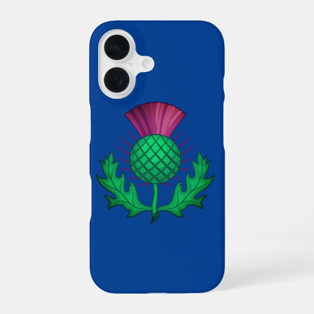 Coque iPhone 16 Chardon Écossais (Verso)