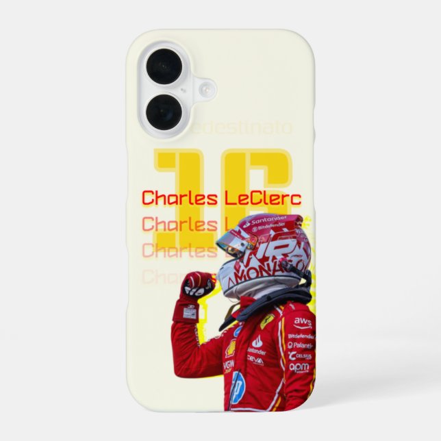 Coque iPhone 16 Charles LeClerc coques iphone (Verso)