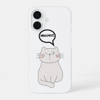 Coque iPhone 16 chat