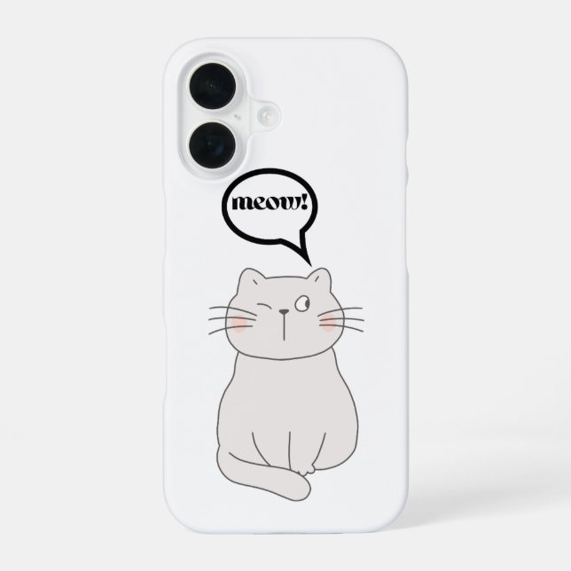 Coque iPhone 16 chat (Verso)