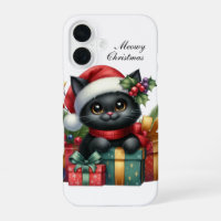 Chat de Noël festif personnalisable