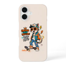Chat de skateboard mignon Graffiti Streetwear Dess