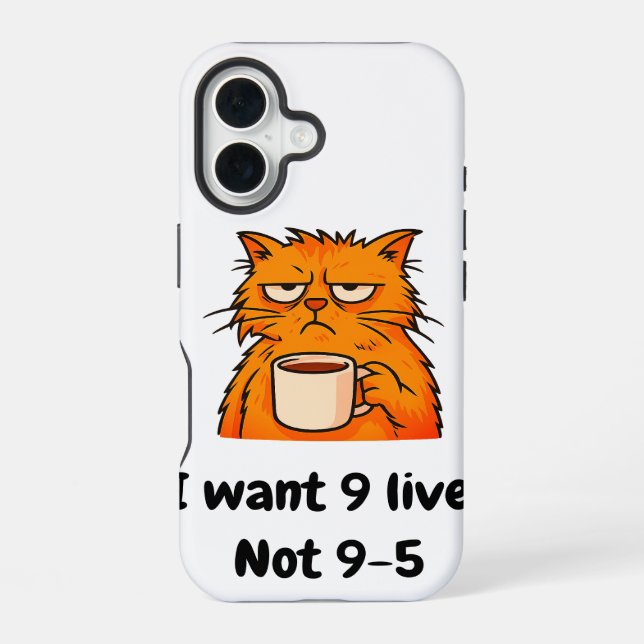 Coque iPhone 16 Chat Drôle   (Verso)