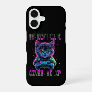 Coque iPhone 16 Chat Joueur XP