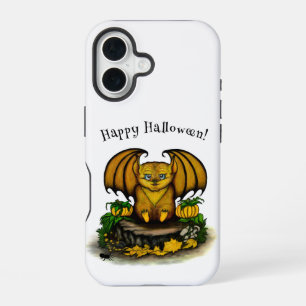Coque iPhone 16 Chauve-souris d'Halloween mignonne