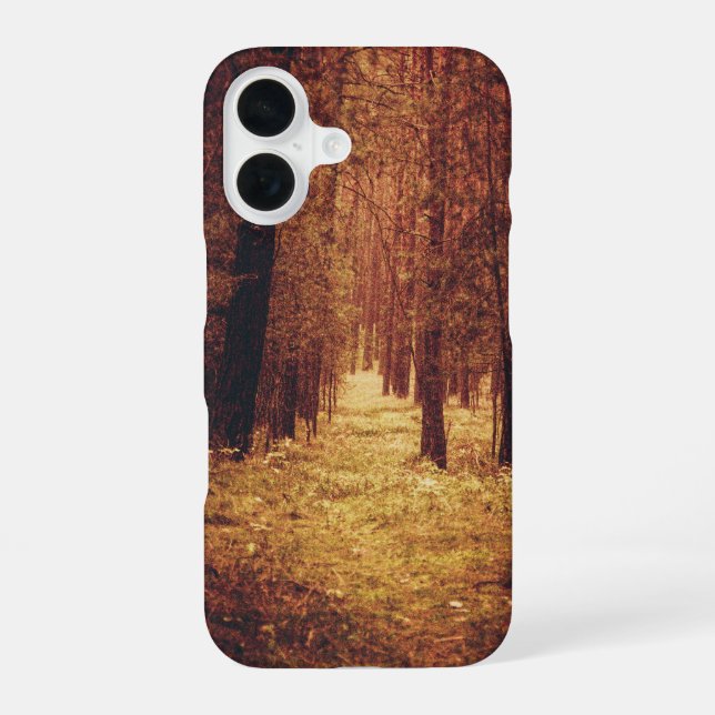 Coque iPhone 16 Chemin forestier... (Verso)