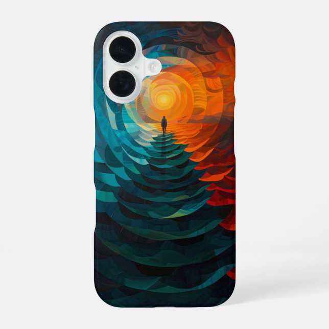 Coque iPhone 16 Chemin vers l'infini (Verso)