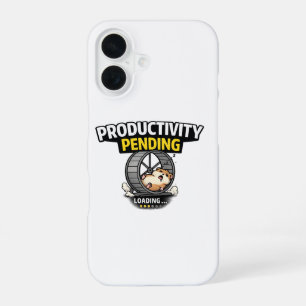 Coque iPhone 16 Chemise drôle de hamster de chargement en attente