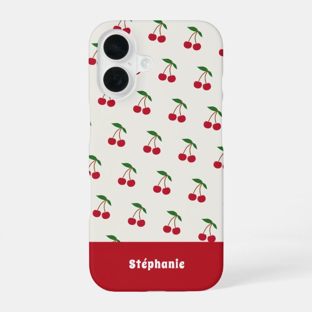 Coque iPhone 16 Cherry (Verso)