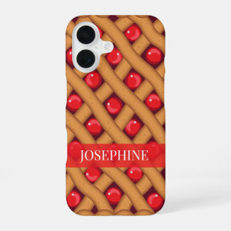 Coque iPhone 16 Cherry Pie Dessert Foodie