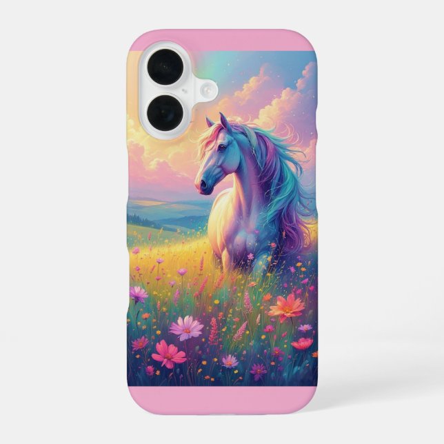 Coque iPhone 16 Cheval Fantastique (Verso)