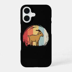 Coque iPhone 16 Chèvre mignonne rétro