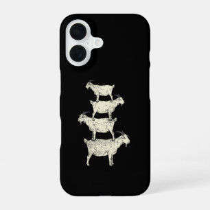 Coque iPhone 16 Chèvre Rétro