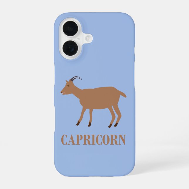 Coque iPhone 16 Chèvre Signe du Capricorne (Verso)
