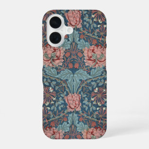 Coque iPhone 16 Chèvrefeuille par William Morris, Art floral vinta
