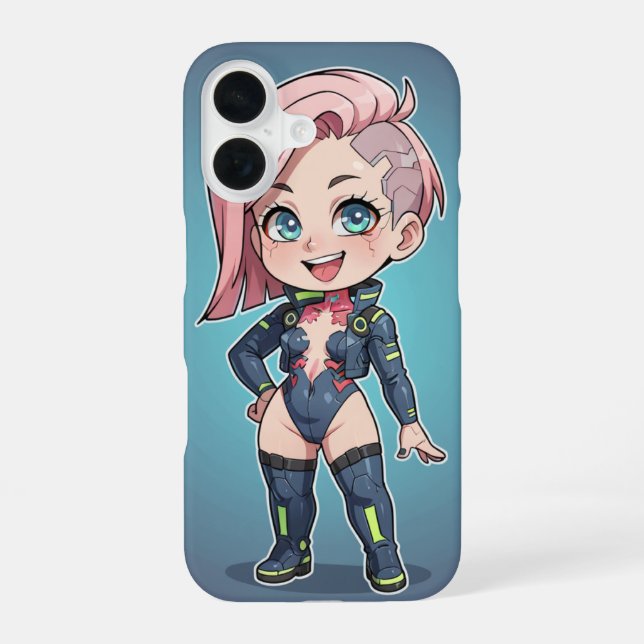 Coque iPhone 16 Chibi girl (Verso)