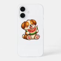 Chien mignon pastèque